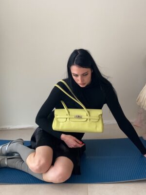 LIME FIRKIN BAGUETTE BAG