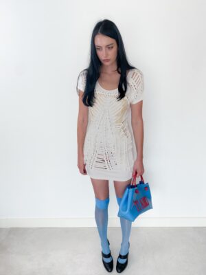 PINKO DISTRESSED SEQUINS DRESS